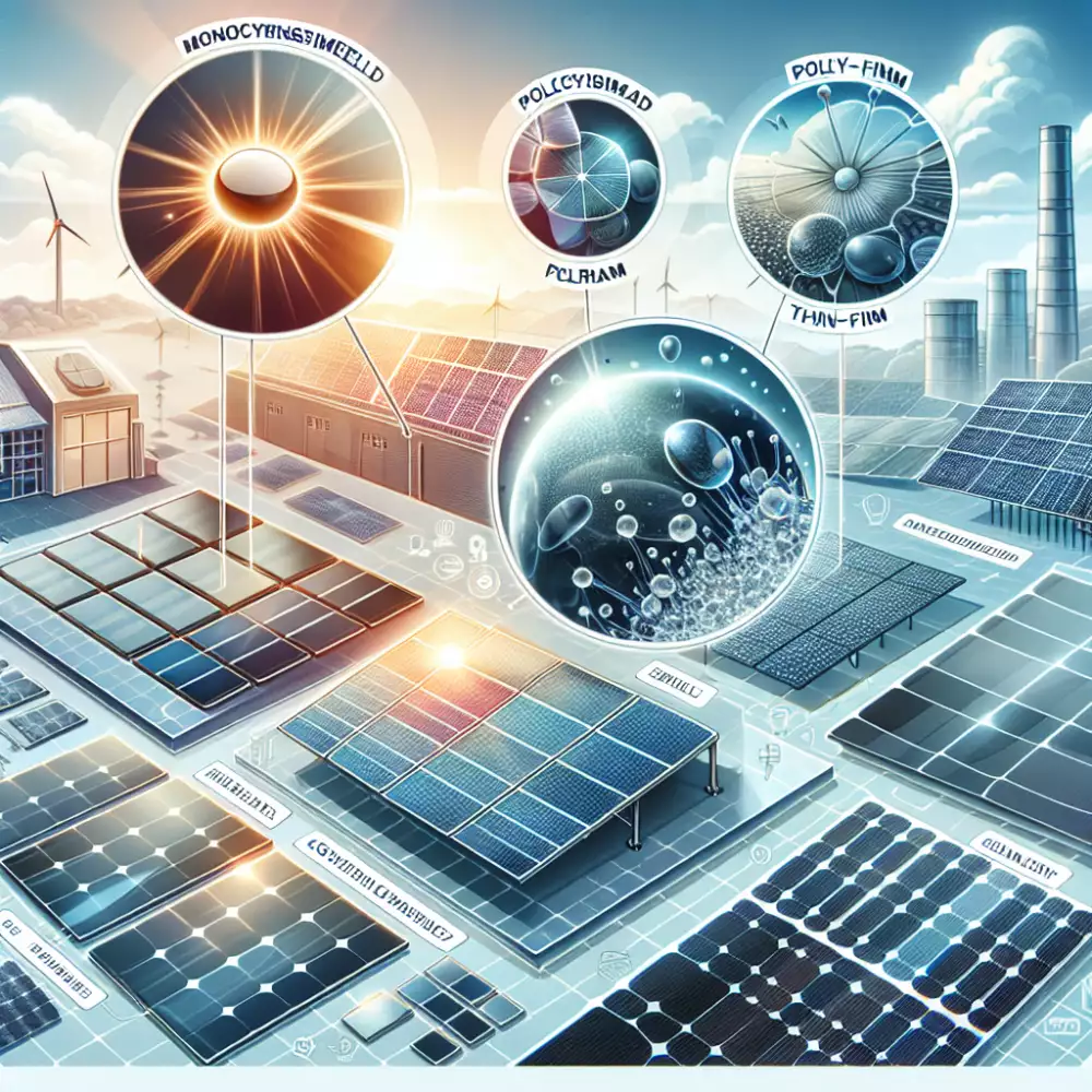 druhy fotovoltaických panelů